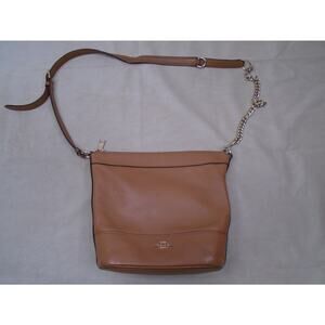 COACH Camel Brown LEATHER DUFFLE CROSSBODY BAG F76668